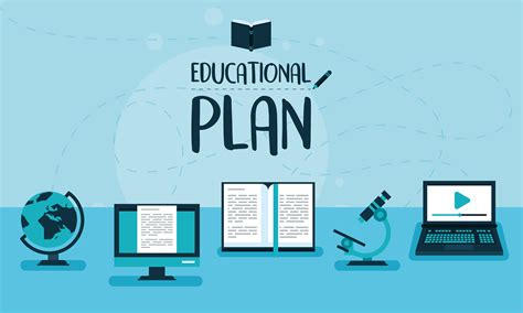 five educational plan icons 5406964 Vector Art at Vecteezy