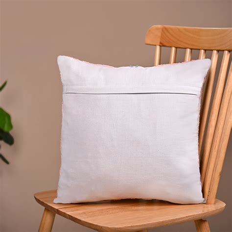Embroidered Alpana Design Cushion Cover 16x16 Inch Online - Premium ...