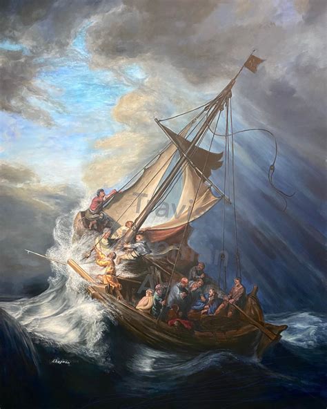The Storm On The Sea Of Galilee Painting