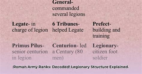 Roman Army Ranks Decoded: Understand Legionary Structure & Hierarchy Now