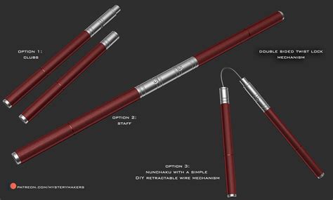 📁 Daredevil billy club - functional・ 3D File for ・Cults