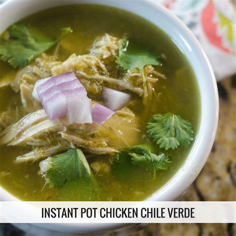 Instant Pot Chicken Chile Verde Recipe