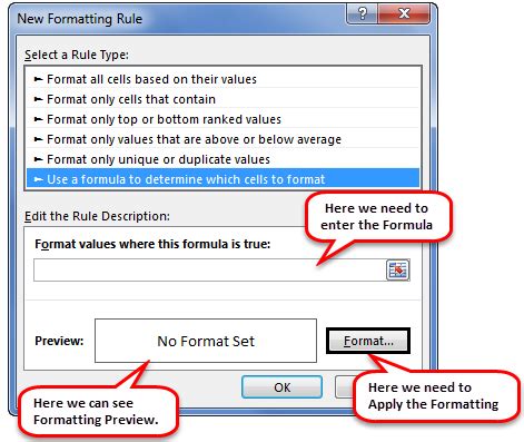 Image result for Examples of Conditional Formatting Formulas