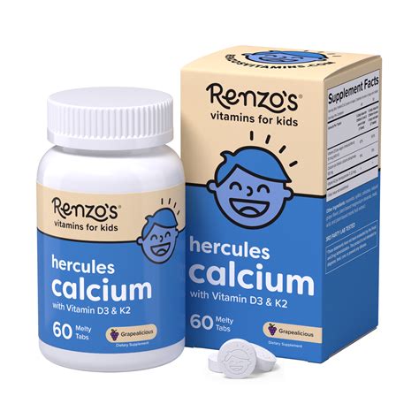 Renzo's Vitamins: Essential Calcium Supplements for Kids