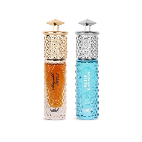 Manasik Set of 2 Alcohol Free Premium Attar, Shiyoukh Al Oud & Blue ...