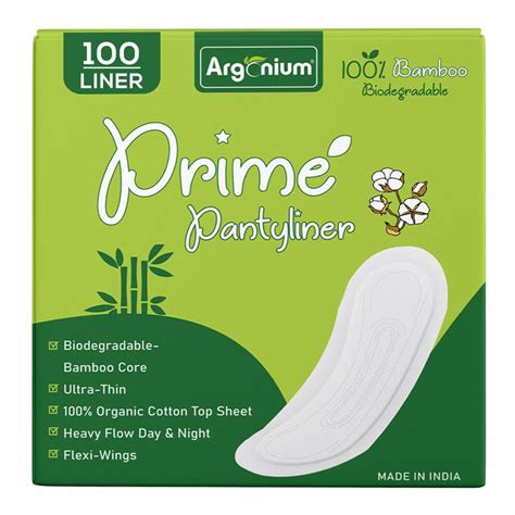 Buy Argonium Prime Biodegradable Bamboo PantyLiners For Women Daily Use ...