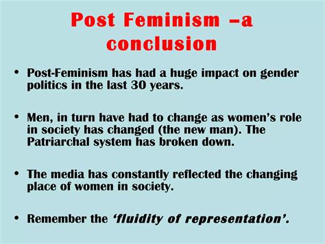 Feminism and post feminism | PPT
