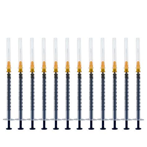 Buy 6Pack-1ml 27G Veterinary Or Industrial Disposable Sterile Syringe ...