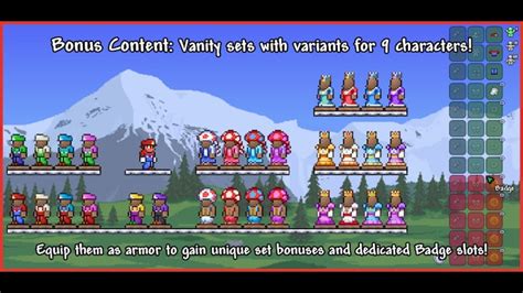 Artificer's Mario Badges mod for Terraria - Terraria-Game.com