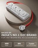 16A 3000W High Load Extension Board with 3 Socket 1 Switche – FEDUS