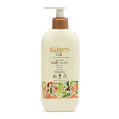 Buy Tikitoro Kids Refreshing Body Wash 100% Vegan with Cucumber, Java ...
