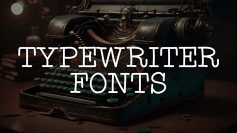 13 Fonts That Look Like Old Typewriter Images Font That Looks Like