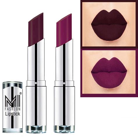 Buy MI Fashion Long Lasting Creamy Matte Lipsticks Set Combo of 2 ...