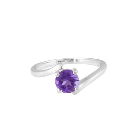 Buy natural amethyst ring, amethyst jewellery in Italy, LA, NYC