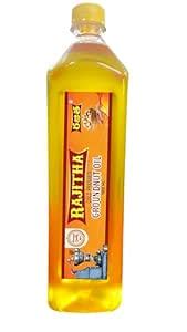 RAJITHA COLD PRESSED GROUNDNUT OIL (GHANI/GANUGA) (1L) : Amazon.in ...