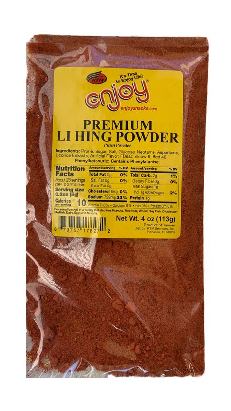 Buy Enjoy Hawaii Li Hing Mui Plum Powder (Bag, 4 ounces) Online at ...