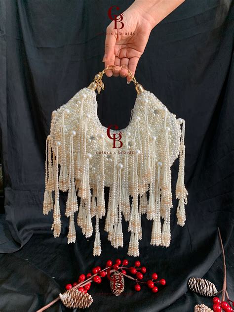 Moonlight Pearl Potli – colorsandbraids