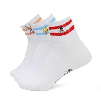 Buy BALENZIA Women's Looney Tunes Cartoon Themed High Ankle Socks ...