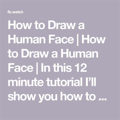 Image result for How to Draw a Human Face Tutorial