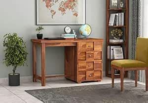 HOME NEST FURNITURE Pure sheesham Wood Study Table, Computer dask ...