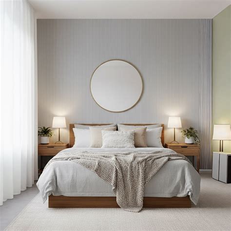 Serene Ridge Wallpaper | Textured Ribbed Cream Wall Covering | Bare ...