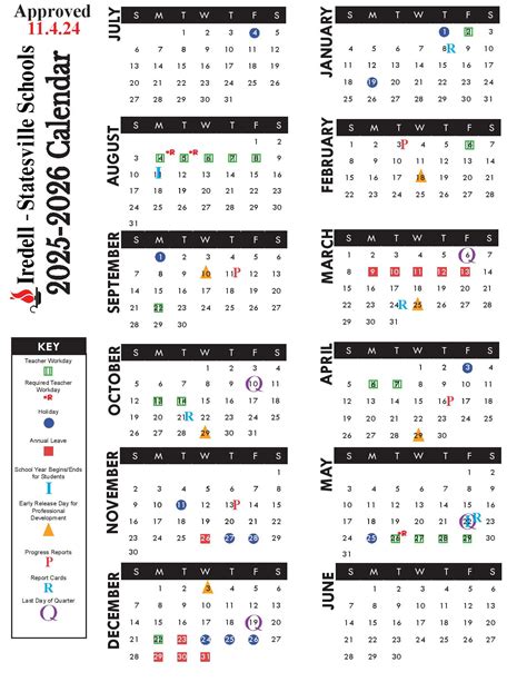 Iredell Statesville Schools Calendar 2025-2026 | Holidays