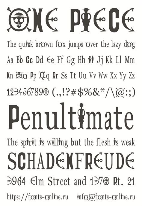 ONE PIECE font