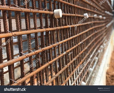 Rebar Installation Reinforced Concrete Wall Stock Photo 1025646277 ...