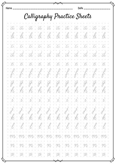 Pin by Maretha Retief on Lettering guide | Cursive handwriting ...