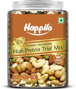 Happilo High Protein Trail Mix Jar, Chickpeas, Almonds, Cashews ...