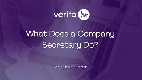 What Does a Company Secretary Do? - Verita HR