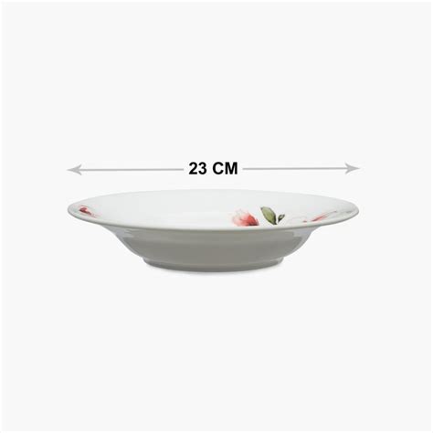 Buy Lucas-Majolica Printed Round Bone China Soup Plate from Home Centre ...
