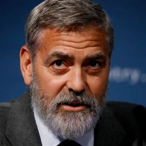 George Clooney Suit Beard