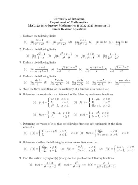 Image result for Limit Questions