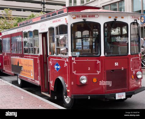Tram in the City of Boston, capital of Massachusetts in New England USA Stock Photo - Alamy