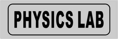 madhusigns Grey color 3mm Form sheet - Physics Lab school Signboard (12 ...