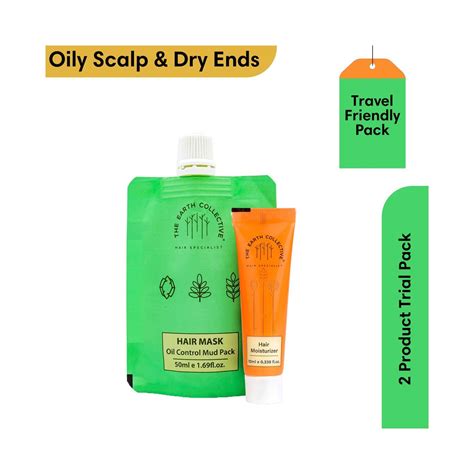 Buy The Earth Collective Oily Scalp & Dry Hair Duo Trial Pack (2 Pcs ...