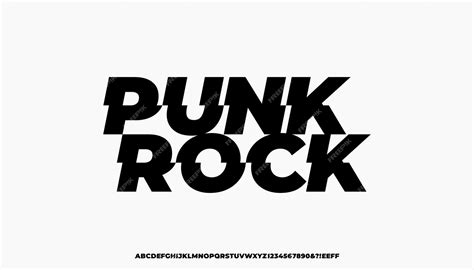 Premium Vector | Fresh Music Styles Font Punk Rock Font Pop Punk ...