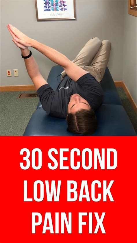 30 second lower back stretches for pain and stiffness – Artofit