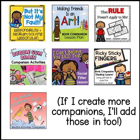 Julia Cook Book Companion Activities and Lessons - Shop The Responsive ...