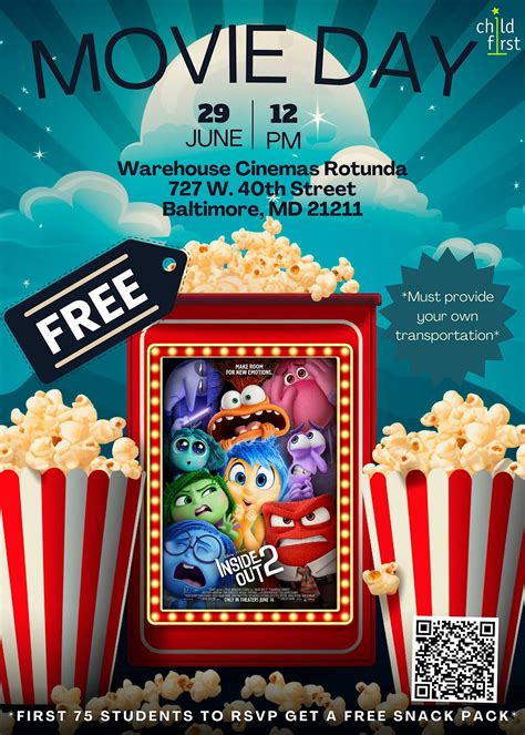 Child First Movie Day: Inside Out 2, Warehouse Cinemas Rotunda ...