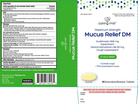 DailyMed - MUCUS RELIEF DM- guaifenesin, dextromethorphan hbr tablet ...