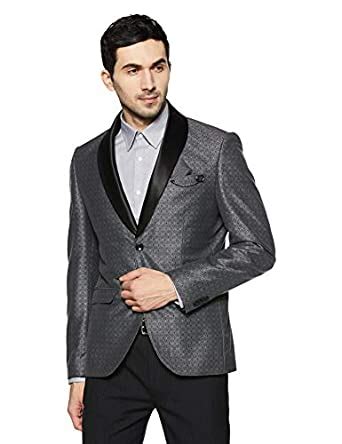 blackberrys Men's Shawl Collar Slim Fit Blazer (NL-QUEST2# Black_Black ...
