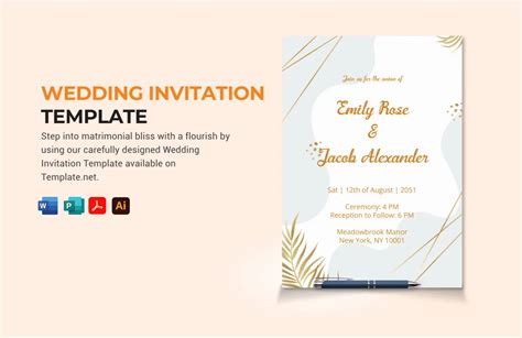 18+ Wedding Card Ms Word Design Docx