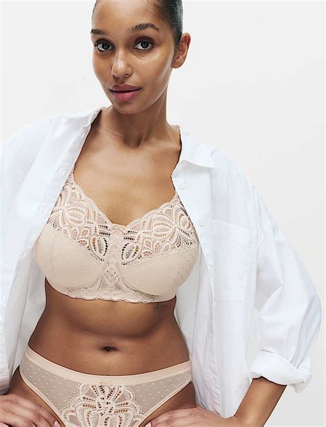 Buy Amelia Lace Non Wired Total Support Bra B-H at Marks & Spencer