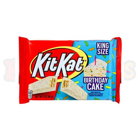 Kit Kat Birthday Cake Flavoured King Size 85g Chocolate Bar Limited Ed ...