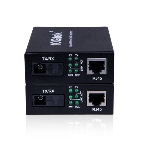 ipolex A Pair of Gigabit Ethernet Single-Mode SC Fiber Bidi Media ...