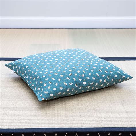 Koneko Blue Zabuton Floor Pillow | J-Life – J-Life International