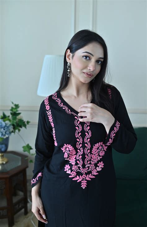 House Of Kari(Chikankari Clothing) - Anantra in Saba Chikankari Long ...
