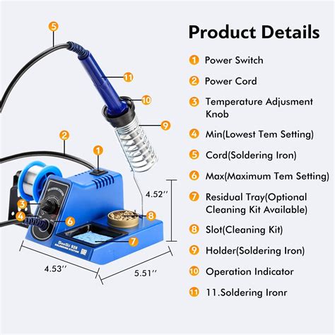 Buy Soldering Station, Seesii 60W Solder Station Welding Iron Kit with ...